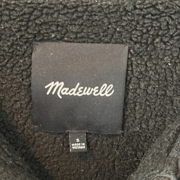 Madewell Sherpa City Grid Coat size small - Picture 7 of 14